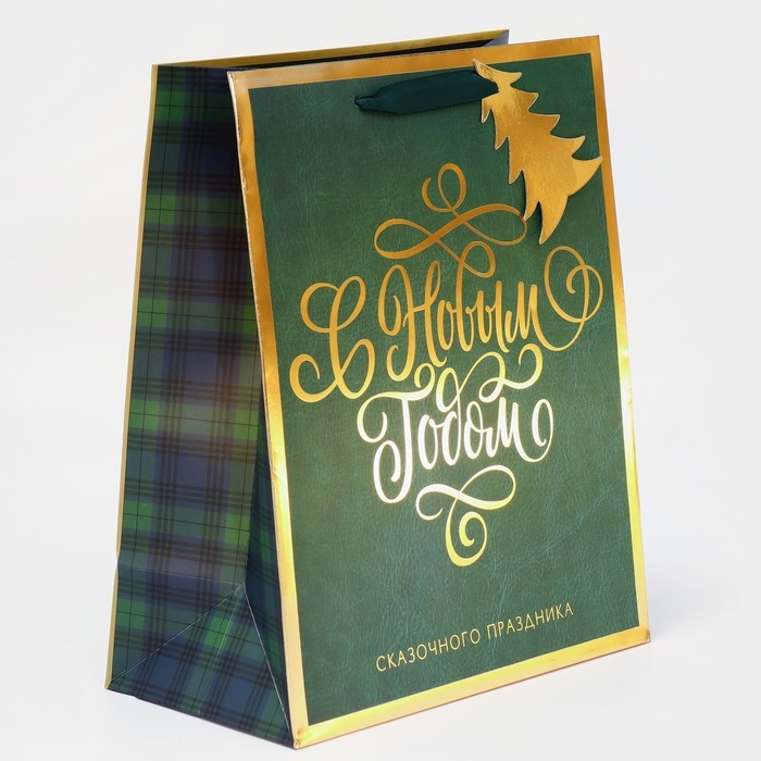 Пакет подарочный новогодний ламинированный &laquo;Сказочного праздника&raquo;, 25,4 х 30,5 х12,7 см, Новый год