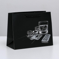 Пакет подарочный ламинированный горизонтальный, упаковка, Hobby, MS 23 х 18 х 10 см