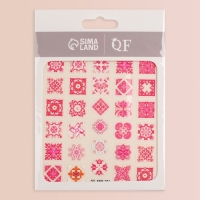 Наклейки для ногтей &laquo;Розовая мозаика&raquo;, объёмные, цвет розовый