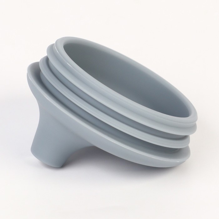 Поильник с трубочкой детский силиконовый &laquo;Try again&raquo;, 200 мл., с ручками, цвет серый