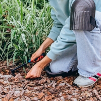 Наколенники защитные, универсальные, 17 &times; 13 см, чёрные, Greengo