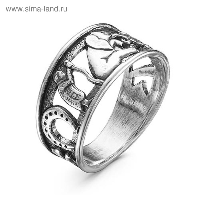 Кольцо &laquo;Магическое&raquo; посеребрение, 17 размер