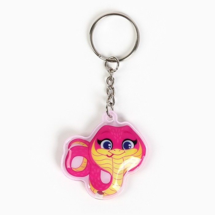 Новогодний брелок с фонариком для ключей &laquo;Новый год: Милая змейка&raquo; 5 х 10 см