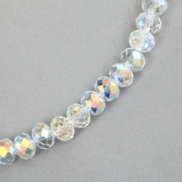 Бусины из стекла, набор 72 шт., размер 1 шт. &mdash; 8 мм, цвет белый