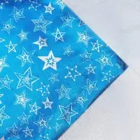 Плёнка упаковочная фольгированная "Звездочки", 70 &times; 50 см, синий