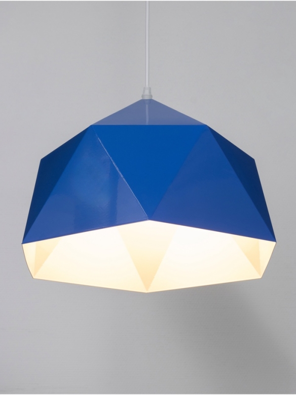Светильник Edward 1х40Вт Е27 пр-1м синий 38х38х25см