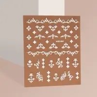 Наклейки для ногтей &laquo;Вензеля&raquo;, объёмные, белые