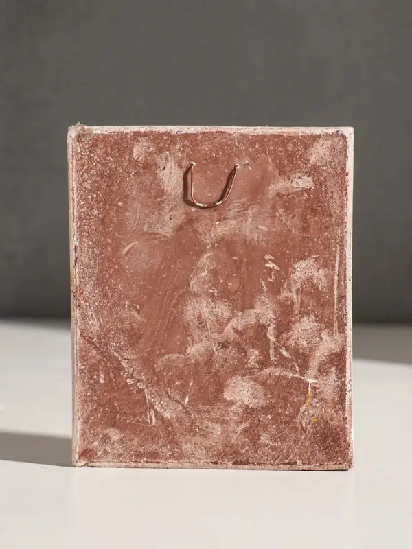 Икона с подвесом " Георгий победоносец" размер 12х10х2 см,гипс, роспись