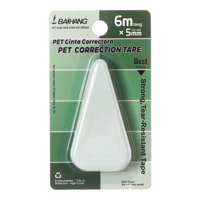 Корректор-лента на блистере, 6мx5мм, Зеленый МИКС