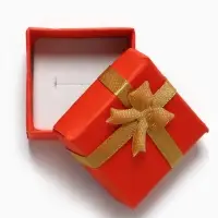 Коробочка подарочная под кольцо &laquo;Неон&raquo;, 4&times;4 см, МИКС, вставка белая