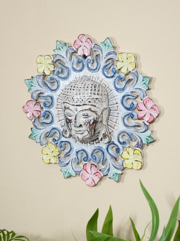 Панно резное МДФ "Будда", 30х30х0,6 см