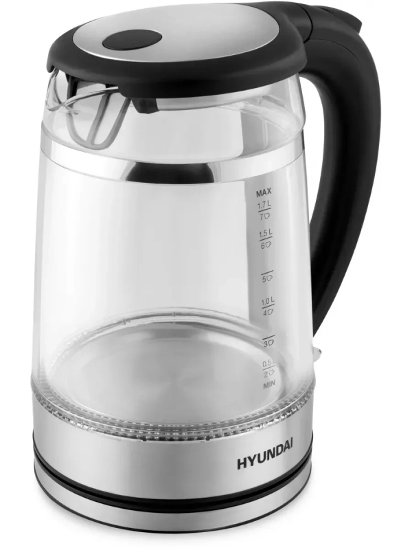 Чайник HYK-G3036 1,7л 2200Вт черный (стекло)