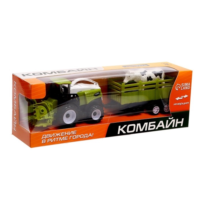 Комбайн инерционный &laquo;Фермер&raquo;, с прицепом