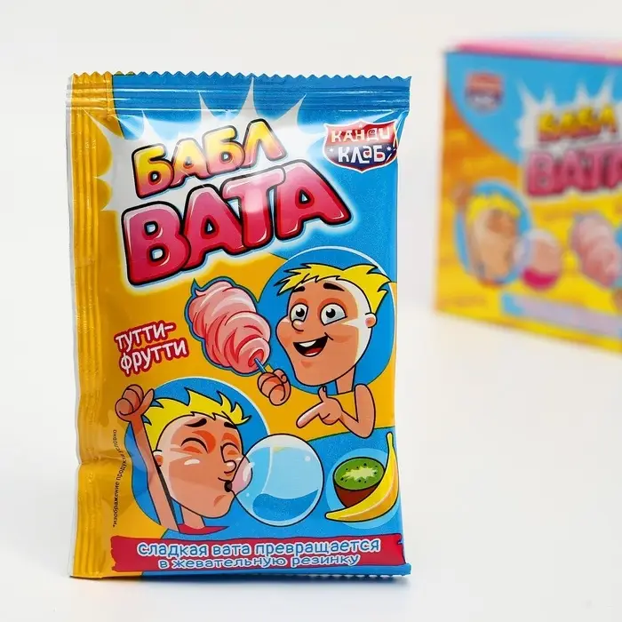 Сладкая вата &laquo;БАБЛ ВАТА&raquo;, ассорти, 5 г