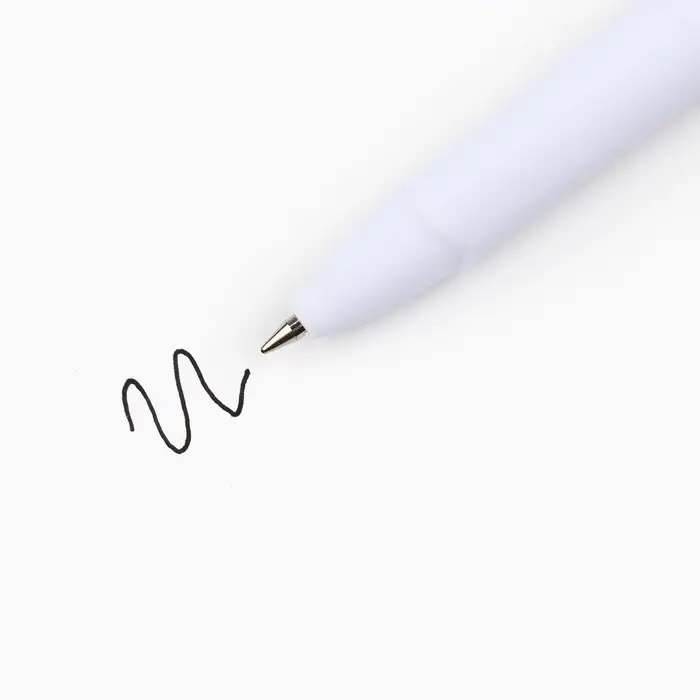 Ручка гелевая, с колпачком, пластик, чёрная паста, Art Fox