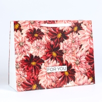 Пакет подарочный ламинированный горизонтальный &laquo;Для тебя&raquo;, L 40 &times; 31 &times; 14 см