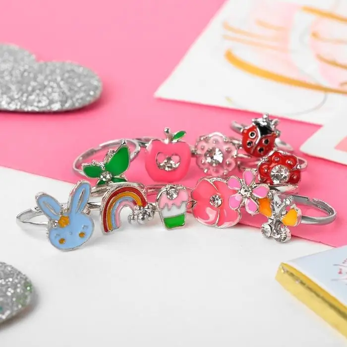 Кольцо детское Выбражулька &laquo;Животный мир&raquo;, форма МИКС, цвет МИКС, безразмерное