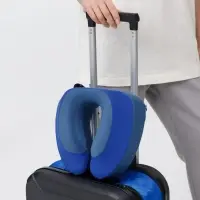 Чемодан Platta, черный с синим