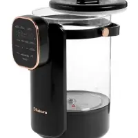 Термопот Sakura SA-1375BK, 1200 Вт, 3 л, 45-100&deg;С, сенсор, LCD дисплей,  стекло, черный