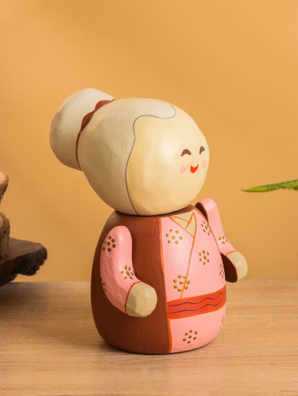 Деревянная кукла кокеши &laquo;Бабушка Юки&raquo;, 11&times;11&times;16 см