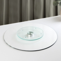 Подставка стеклянная для торта вращающаяся Доляна &laquo;Тропики&raquo;, d=32 см ㅤ