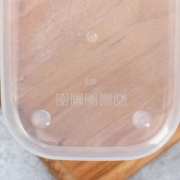 Ланч - бокс прямоугольный &laquo;Вкусно&raquo;, 500 мл