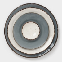 Тарелка глубокая Magistro "Alpine Frost" 23см 23х22,7х5 цвет синий