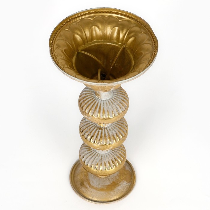 Подсвечник металл &laquo;Ярусы&raquo; для одной свечи 16 х 16 х 31 см