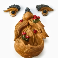 Набор декора на стену, для дома TAKE IT EASY &laquo;Лицо с грибами&raquo;, панно, 6&times;4 см; 11&times;16&times;7 см