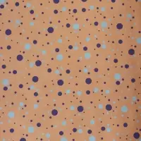 Крафт бумага &laquo;Конфетти&raquo; синий/голубой на коричневом фоне, 0.72&times;10&plusmn;5% м, 60 г