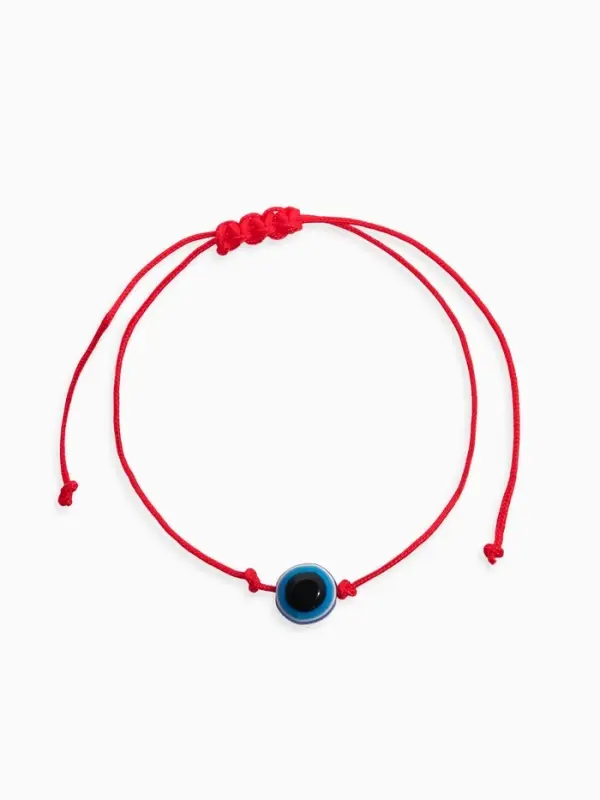 Браслет-оберег &laquo;Красная нить&raquo; глазик крупный, цвет синий, d=5,5 см