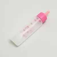 Бутылочка для вскармливания грызунов 30 мл с силиконовой соской (короткий носик), розовая