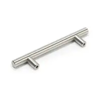 Ручка рейлинг ТУНДРА, облегчённая, d=12 мм, м/о 96/150 мм, внеш ножка, цвет мат никель.