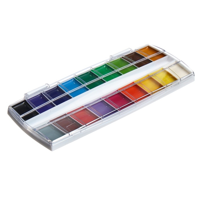 Акварель 18 цветов ErichKrause ArtBerry "Премиум", с УФ-защитой, с увеличенными кюветами XXL, пластик, европодвес, без кисти