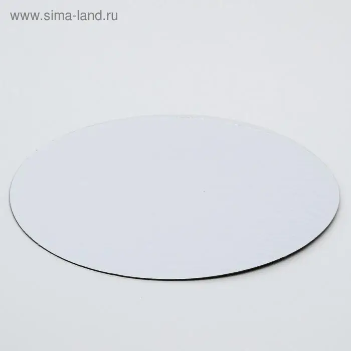 Подложка для торта, 24 см, золото - серебро, 0.8 мм