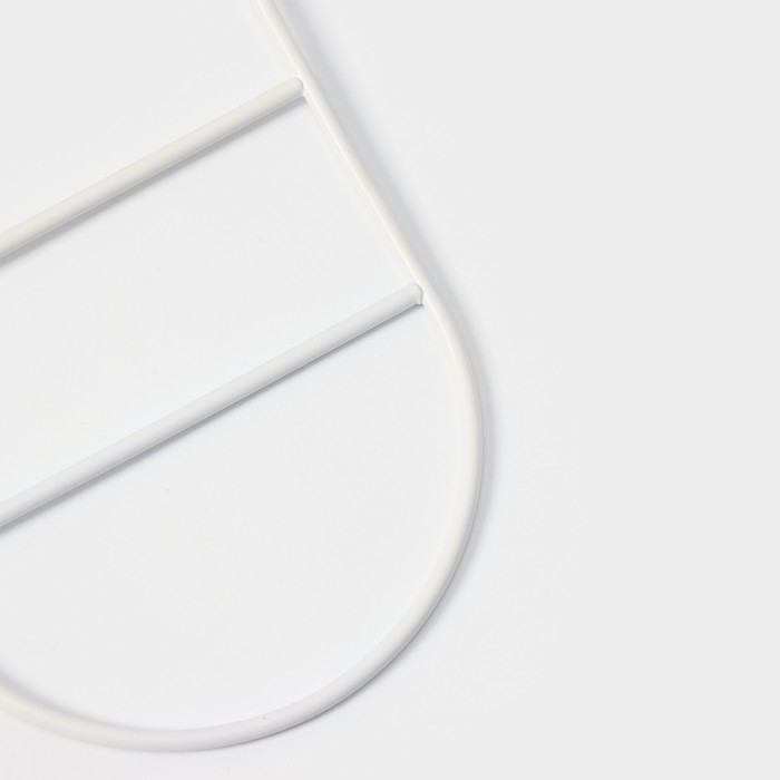 Вешалка для ремней и шарфов LaDо́m Laconique, 11,5&times;23&times;1,1 см, многоуровневая, цвет белый