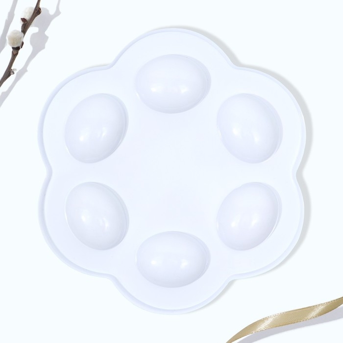 Пасхальная подставка на 6 яиц &laquo;Светлой Пасхи!&raquo;, 21,5 х 19.9 см.