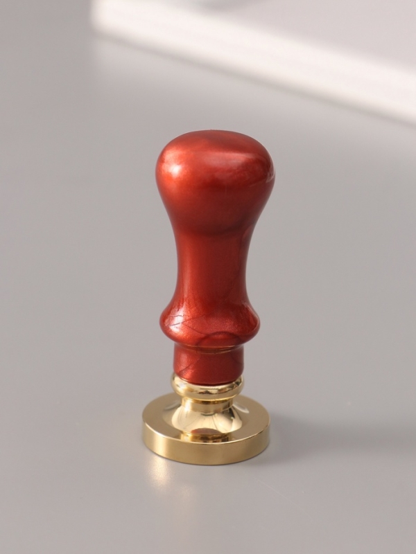 Печать для сургуча с пластиковой ручкой "Классика цифра 4" 2,5х2,5х6,3 см