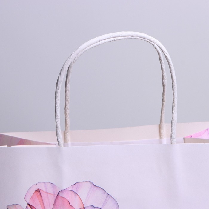 Пакет подарочный крафт, упаковка, &laquo;С любовью&raquo;, 22 х 25 х 12 см