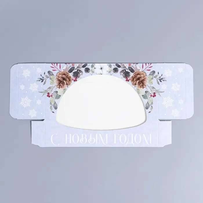 Коробка складная &laquo;Новогодняя ботаника&raquo;, 20 x 10 x 5 см