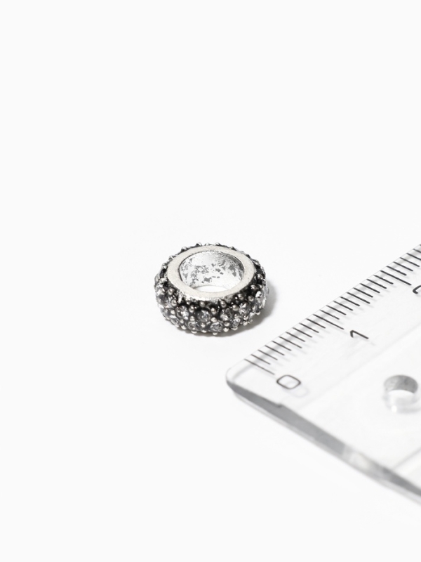 Разделитель &laquo;Кольцо&raquo; блеск, цвет белый в серебре