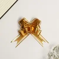 Бант - бабочка №3, золотой