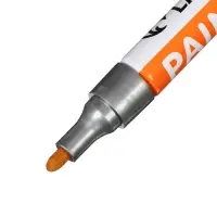 Маркер-краска, лаковый наконечник, пулевидный 4 мм, ширина линии 2.5 мм, серебристая, цена за 1 штуку