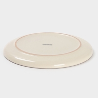 Тарелка Доляна "Альпийский крем" 27см, 27х2,5, цвет белый