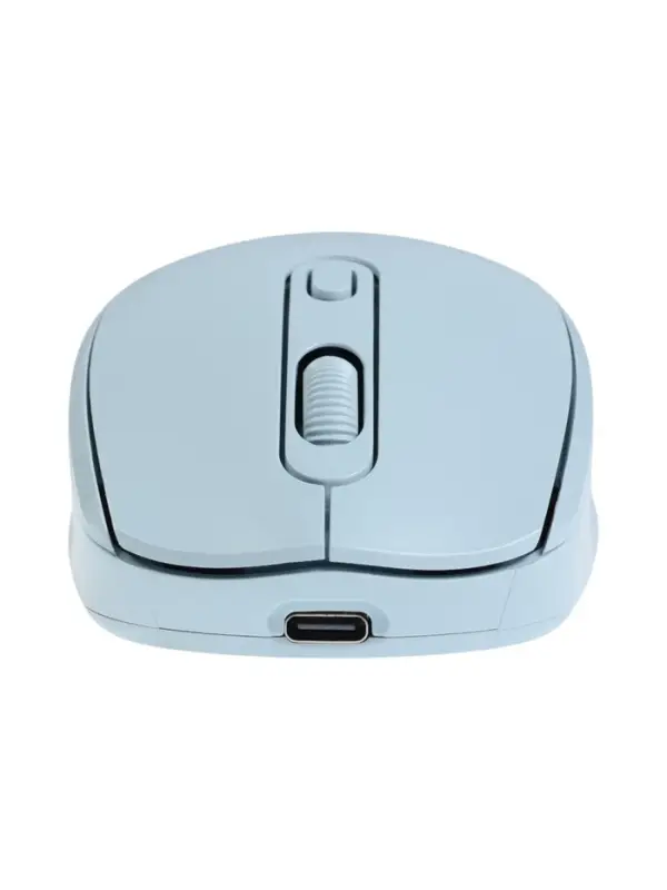 Мышь WELLMADE M03, беспроводная, оптическая, 1200 dpi, голубая
