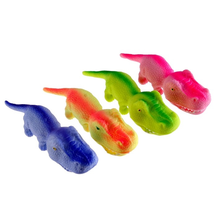 Антистресс мялка &laquo;Крокодил&raquo; с песком, цвета МИКС