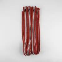 Молния &laquo;Спираль&raquo;, №5, разъёмная, замок автомат, 80 см, красная, белая, чёрная