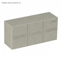 Губка флористическая "Оазис Сухой кирпич", 23 х 11 х 8 см