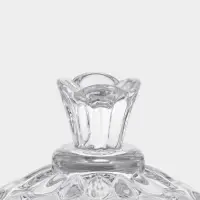 Емкость для хранения на ножке "Трофей" 8х8х14,5 см, прозрачный