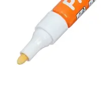 Маркер-краска, лаковый наконечник, пулевидный 4 мм, ширина линии 2.5 мм, белая, цена за 1 штуку